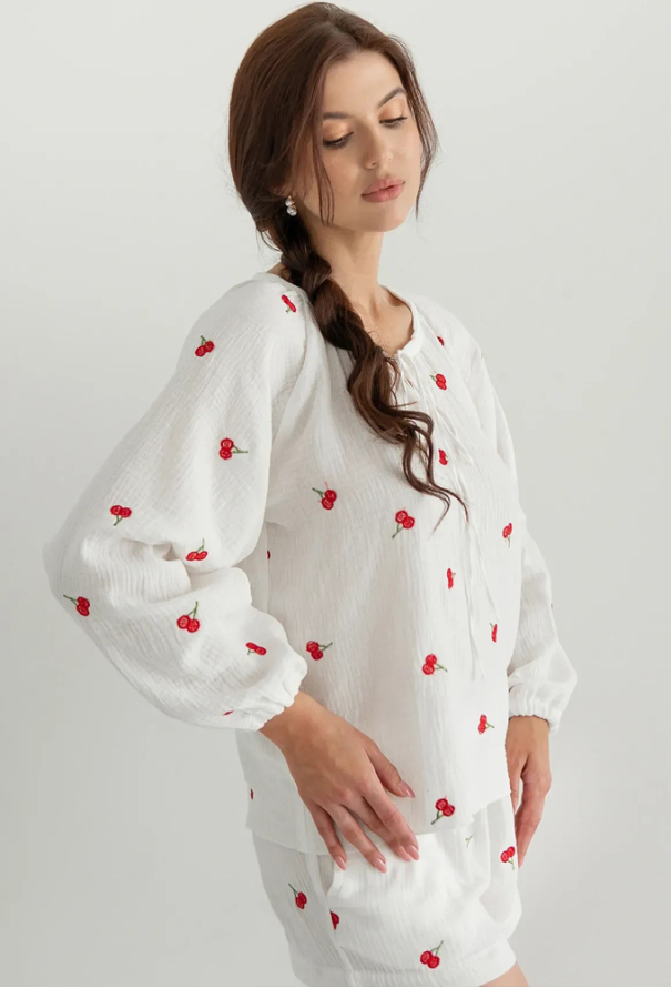Піжама жіноча муслінова Cherry Forly ML0085-38-60SHR фото