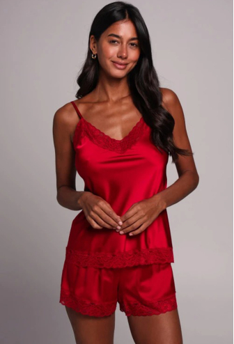 Піжама жіноча шовкова Fialka German Volf 25158