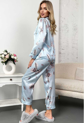 Пижама из натурального шелка  Magnoliya Silk Kiss 107-719