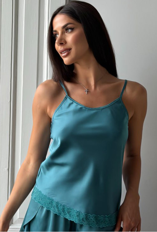 Піжама жіноча шовкова Julia Ulich 7020-56 фото