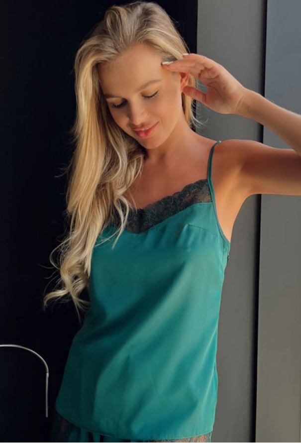 Піжама жіноча шовкова Julia Ulich 7026-97 фото