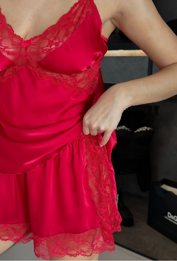 Пижама женская шелковая Julia Ulich 7031-25 фото