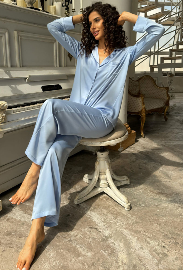 Пижама женская шелковая Julia Ulich 9023-5 фото