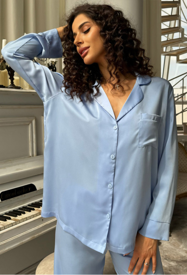 Пижама женская шелковая Julia Ulich 9023-5 фото