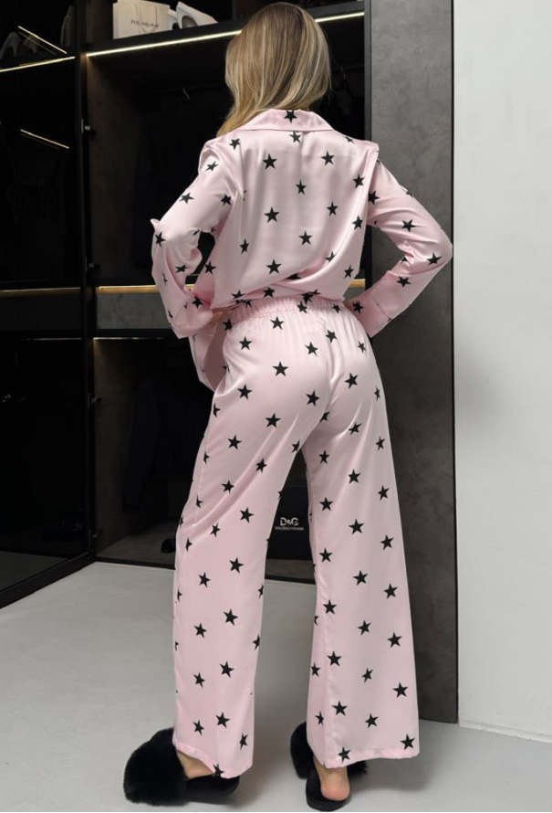 Пижама женская шелковая Julia Ulich 9026-17 фото