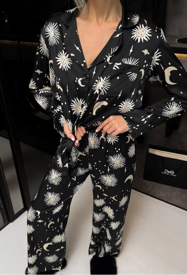 Пижама женская шелковая Julia Ulich 9026-18 фото