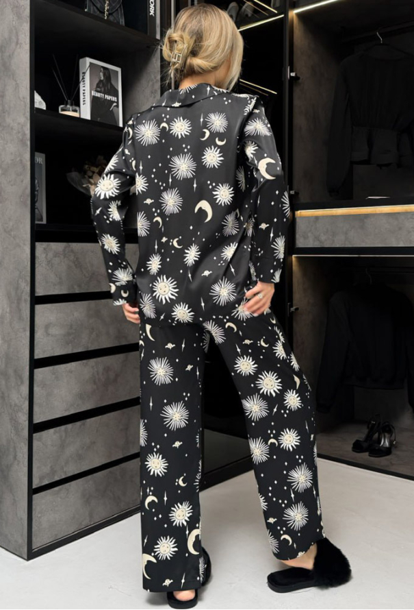 Пижама женская шелковая Julia Ulich 9026-18 фото