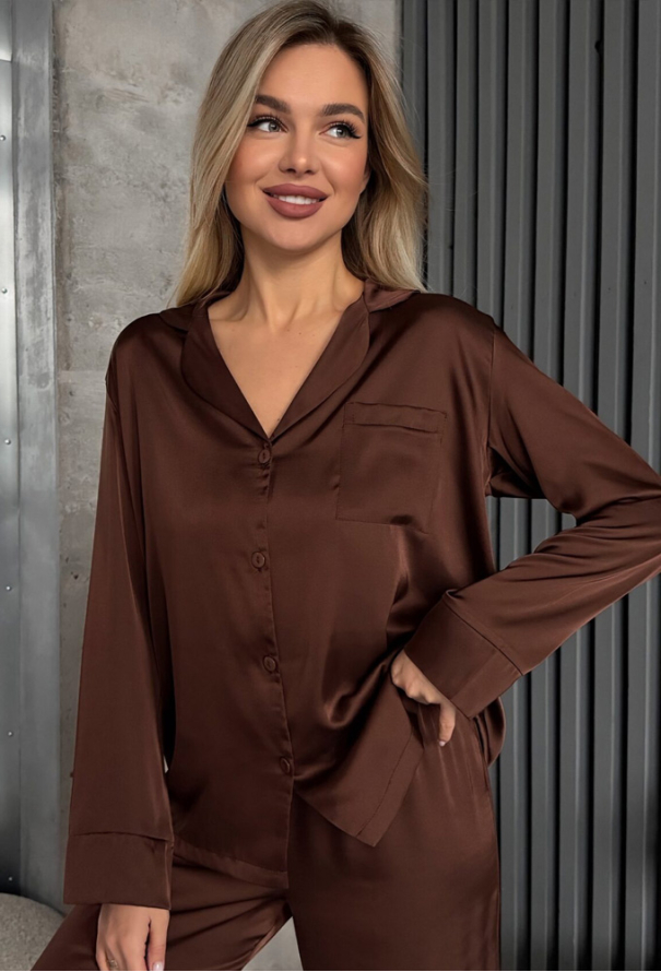 Піжама жіноча шовкова Julia Ulich 9026-286 фото