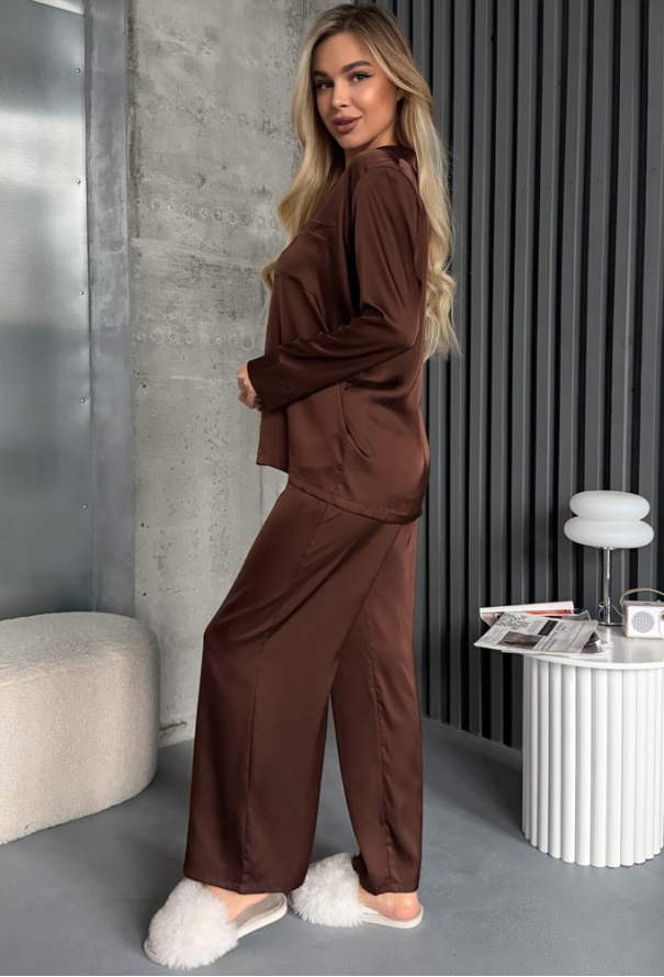 Піжама жіноча шовкова Julia Ulich 9026-286 фото