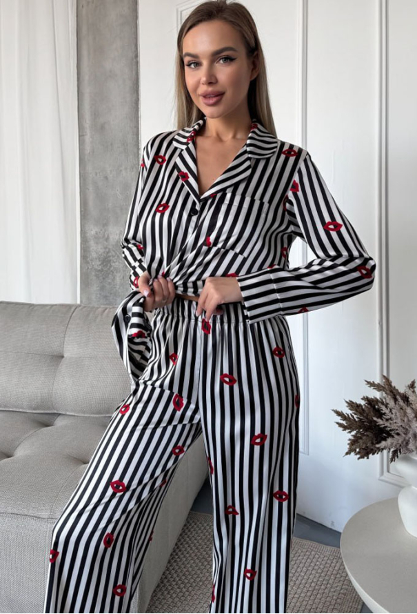 Піжама жіноча шовкова Julia Ulich 9026-5 фото