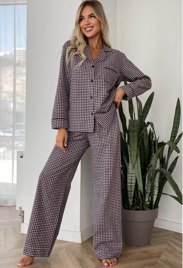 Пижама женская фланелевая Julia Ulich 18-03P