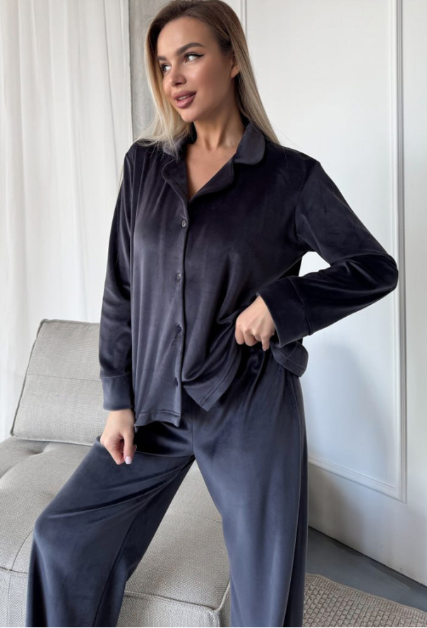 Піжама жіноча велюрова Ніколь Julia Ulich 18-02GF фото