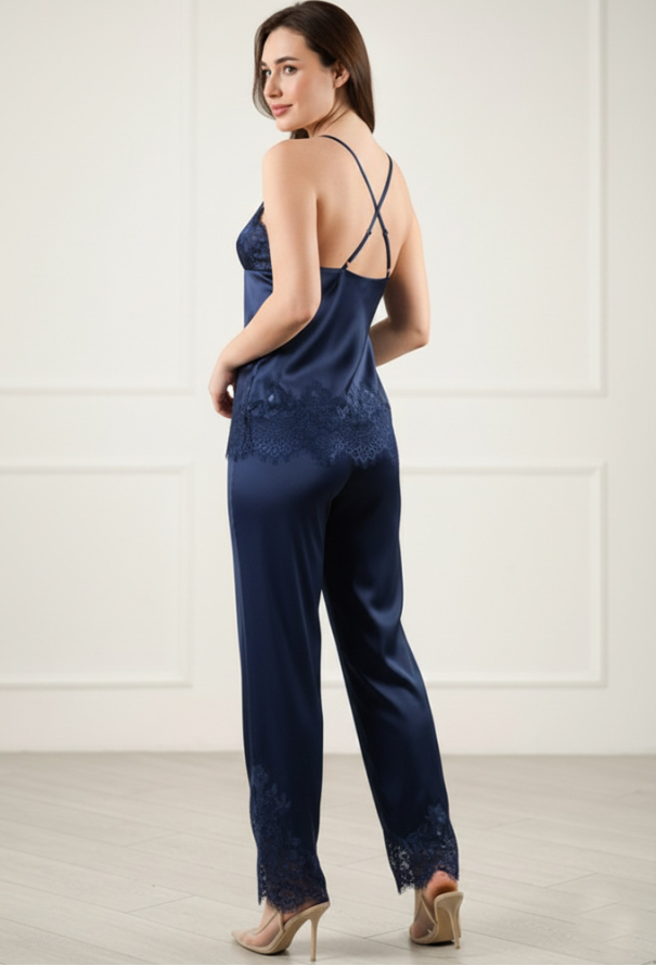 Піжама жіноча шовкова Abu Dhabi Komilfo 7045/3 3226/2DB фото