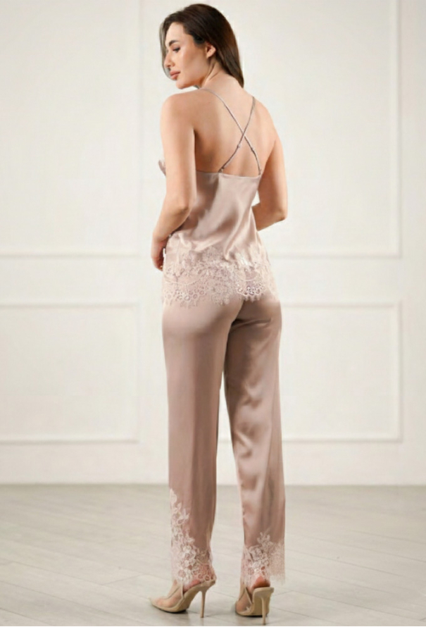 Пижама женская шелковая Abu Dhabi Komilfo 7045/3 3226/2 фото