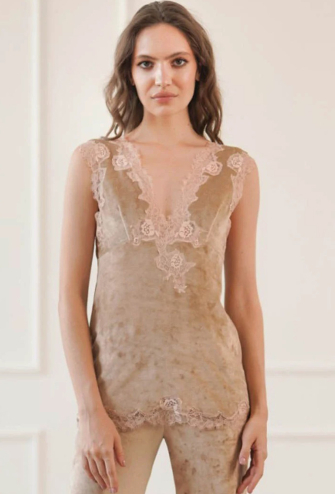 Пижама женская велюровая Morgan Komilfo 7044/4VN