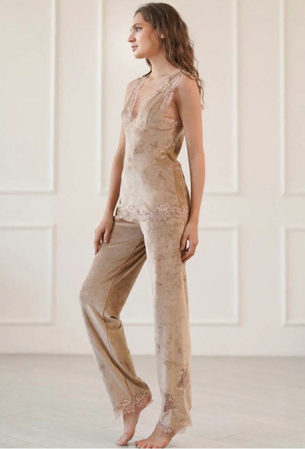 Піжама жіноча велюрова Morgan Komilfo 7044/4VN фото