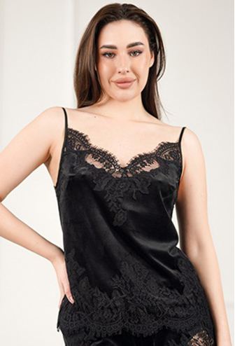 Піжама жіноча велюрова Saalbach Komilfo 7042/3