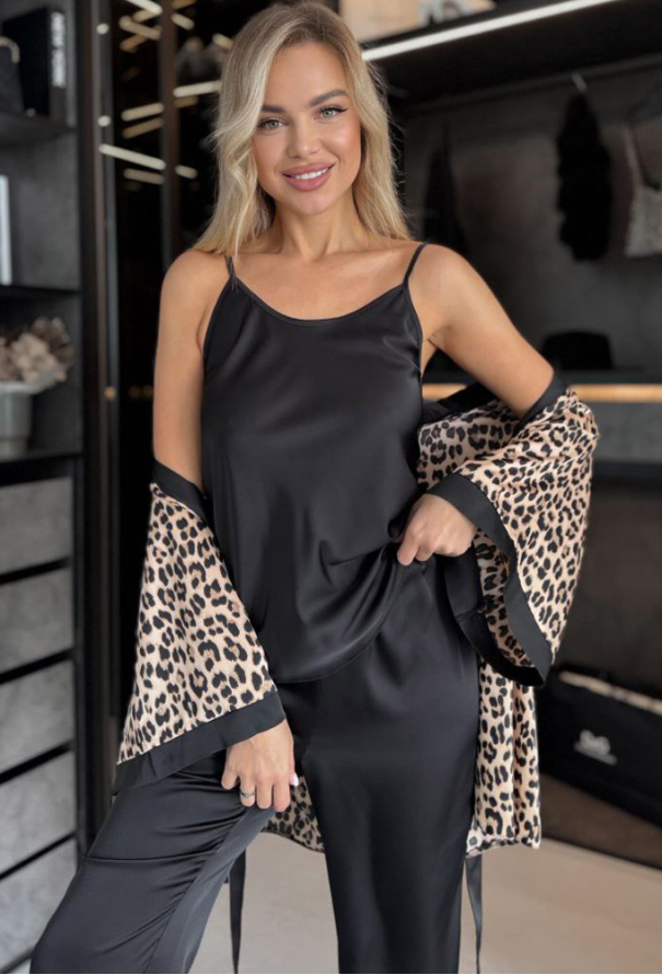 Пижама женская комплект шелк Julia Ulich 1705-2 фото