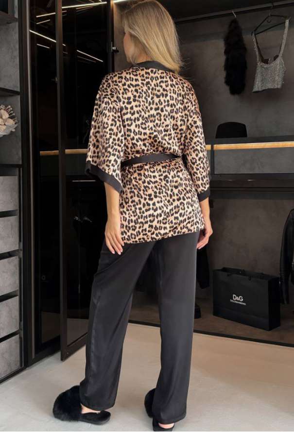 Пижама женская комплект шелк Julia Ulich 1705-2 фото