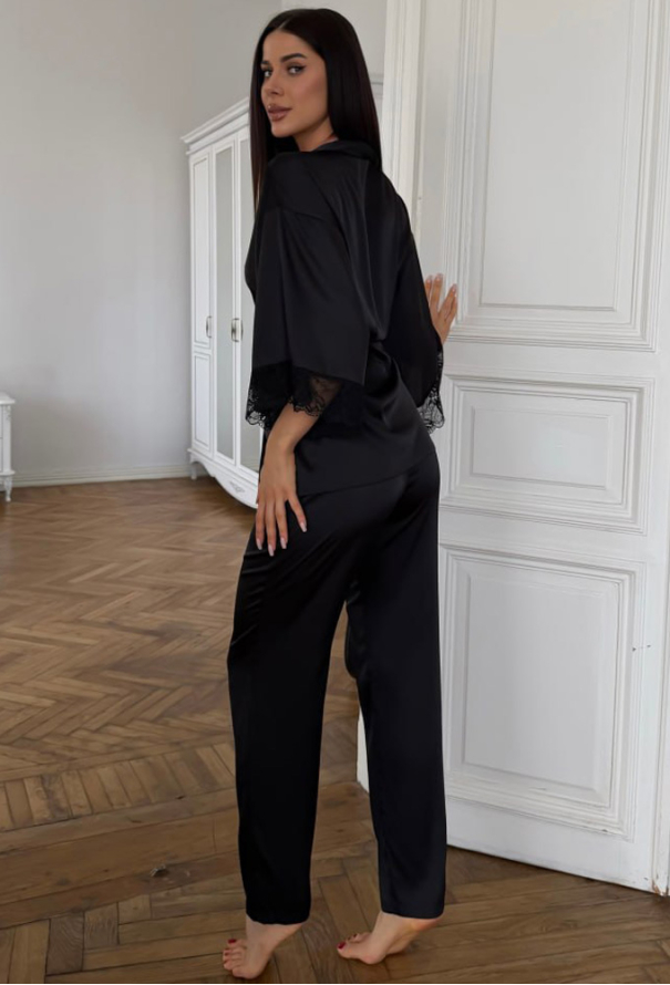 Пижама женская комплект шелк Julia Ulich 1805-25 фото