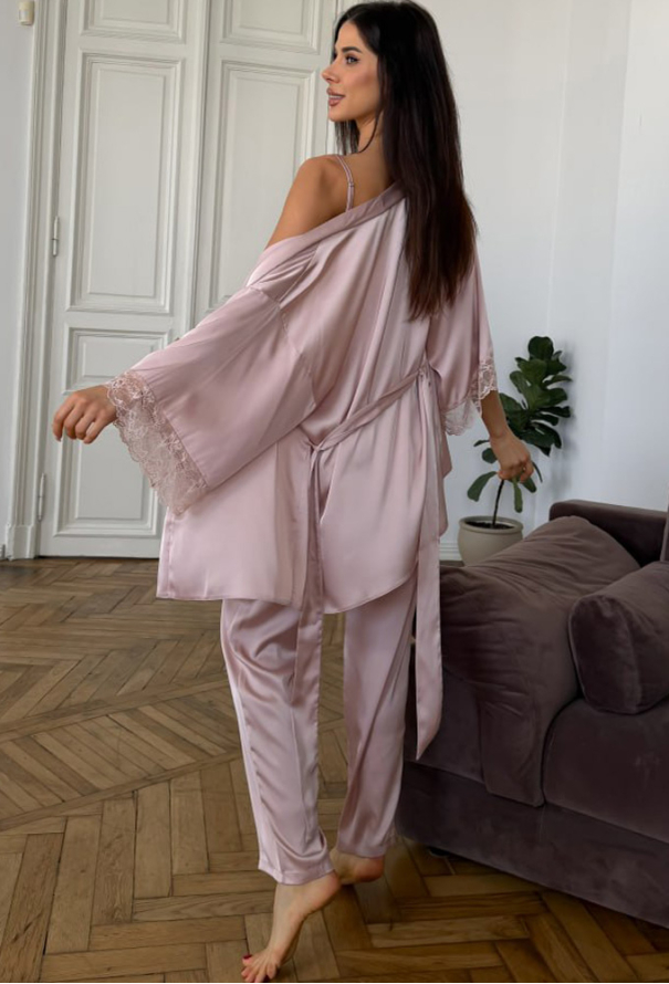 Пижама женская комплект шелк Julia Ulich 1805-71 фото