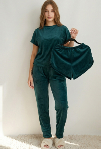 Піжама жіноча  комплект велюр V.Velika 145-23IZ