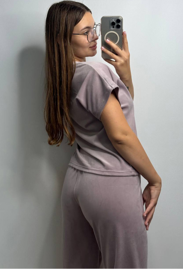 Піжама жіноча  комплект велюр V.Velika 145-23PD2 фото