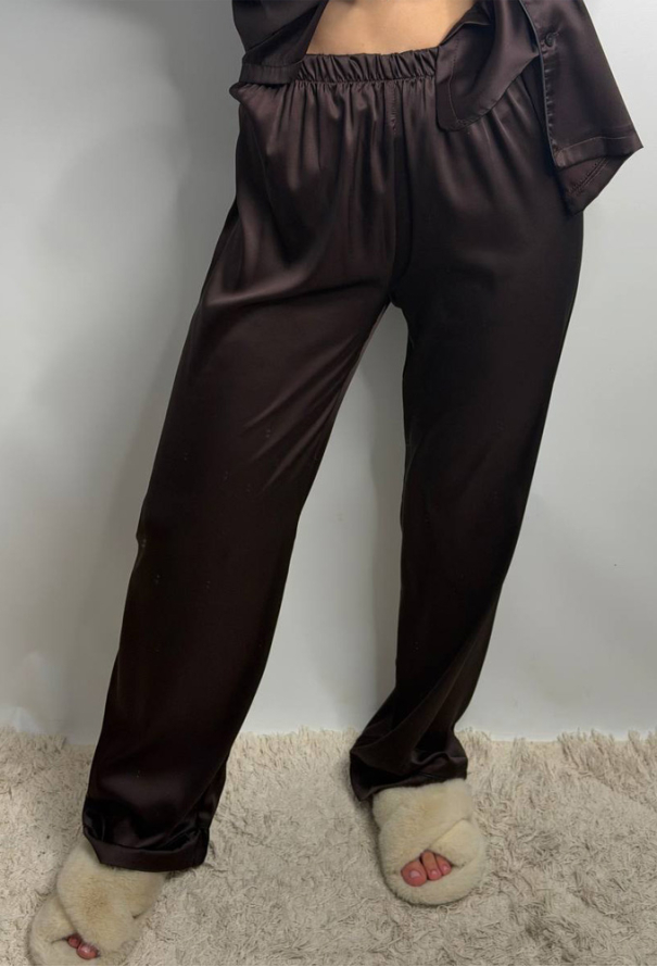 Піжама жіноча комплект шовк V.Velika 281-25BRBK фото