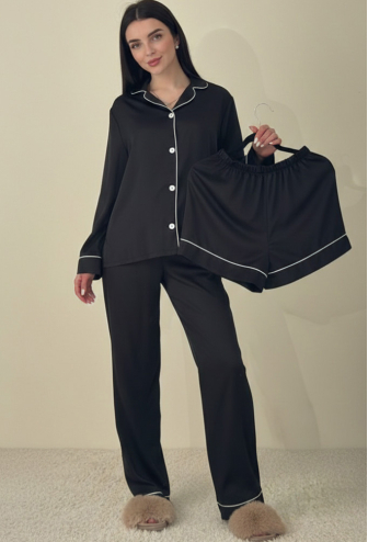 Пижама женская комплект шелк V.Velika 281-25CHWK