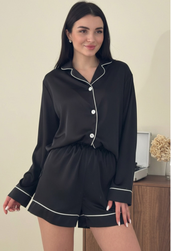 Піжама жіноча комплект шовк V.Velika 281-25CHWK