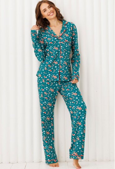 Піжама жіноча бавовна Holiday Sleep Leinle 1245-16199