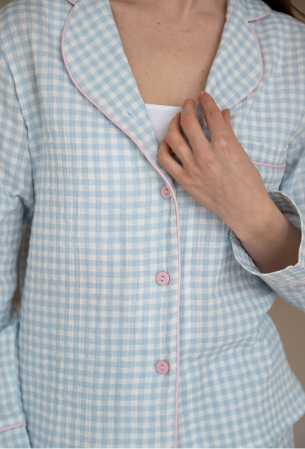 Пижама женская муслиновая LoomLine 13-61BK фото