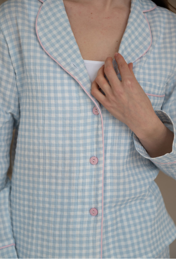 Пижама женская муслиновая LoomLine 13-63BK фото