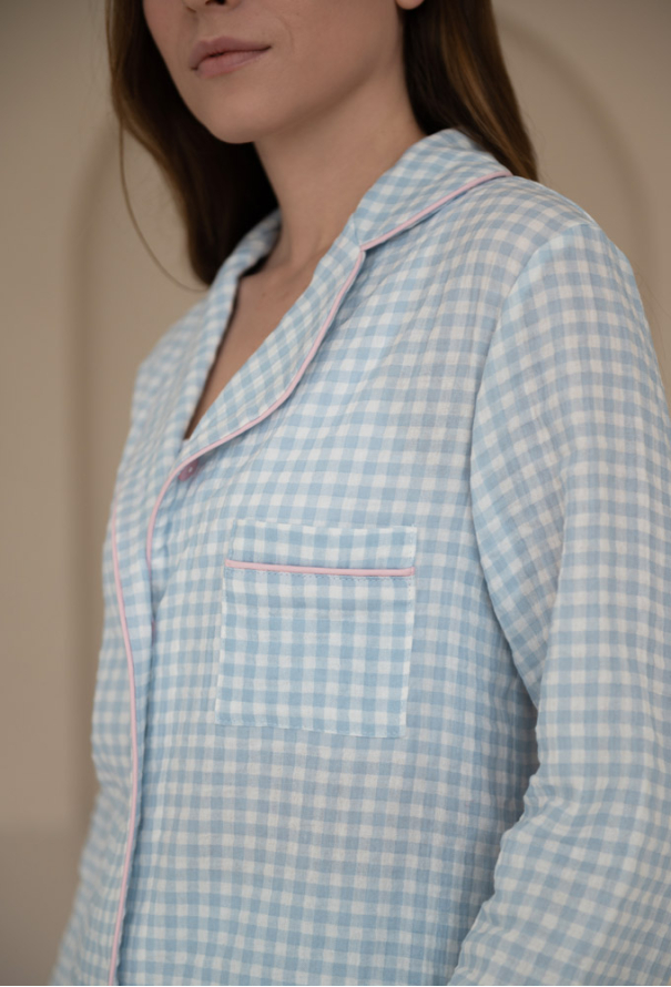 Пижама женская муслиновая LoomLine 13-63BK фото