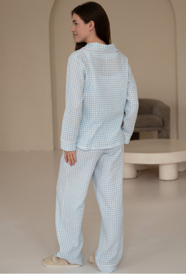 Пижама женская муслиновая LoomLine 13-63BK фото