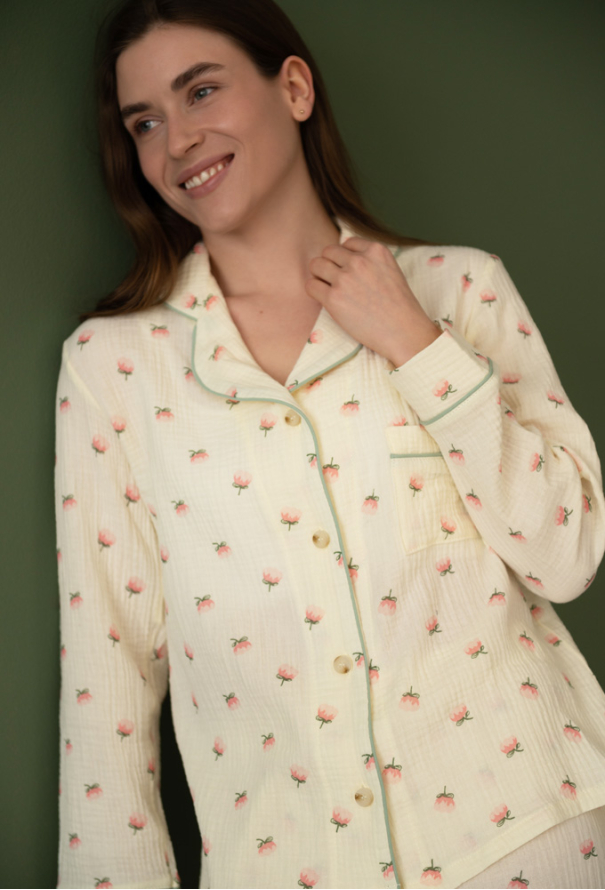 Пижама женская муслиновая LoomLine 13-63Т фото