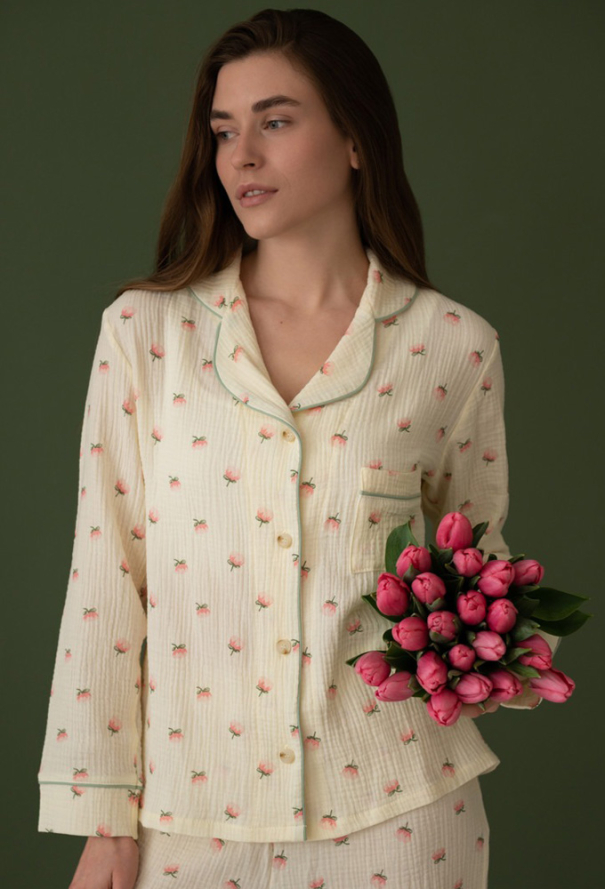 Пижама женская муслиновая LoomLine 13-63Т фото