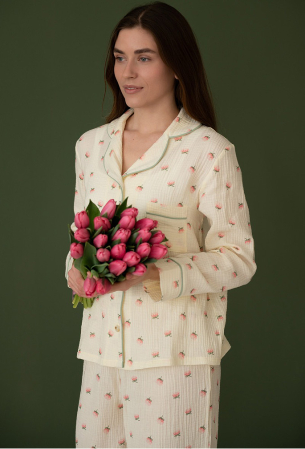 Пижама женская муслиновая LoomLine 13-63Т фото