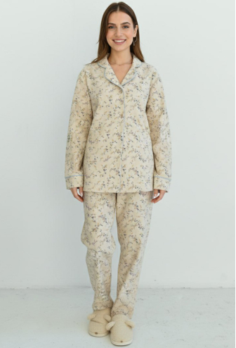 Піжама жіноча фланелева LoomLine 13-01BLF