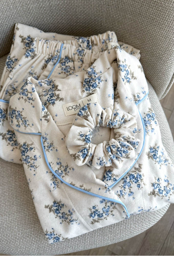 Пижама женская фланелевая LoomLine 13-01BLF фото