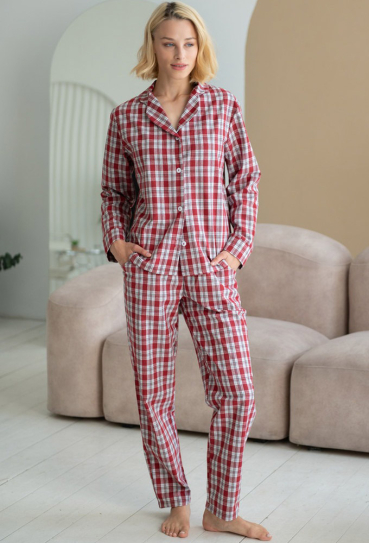 Пижама женская фланелевая LoomLine 13-49RK