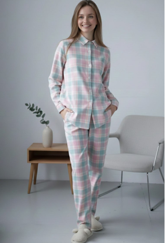 Піжама жіноча фланелева LoomLine 13-50M