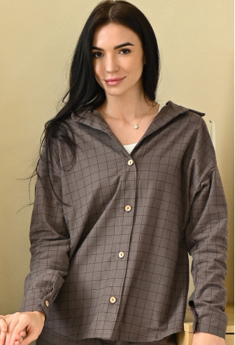 Пижама женская фланелевая LoomLine 13-01SH Пижама женская фланелевая LoomLine 13-01SH