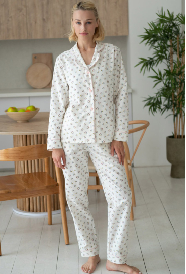 Піжама жіноча фланелева LoomLine 18-02FL