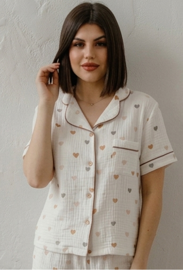 Пижама женская муслиновая LoomLine 13-21BH фото