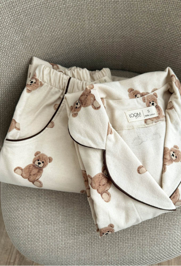 Пижама женская фланелевая LoomLine 13-01BRK фото