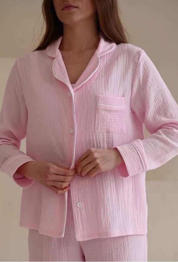 Піжама жіноча муслінова LoomLine 13-63R фото