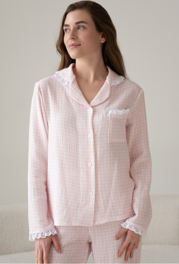 Піжама жіноча муслінова LoomLine 13-62R фото