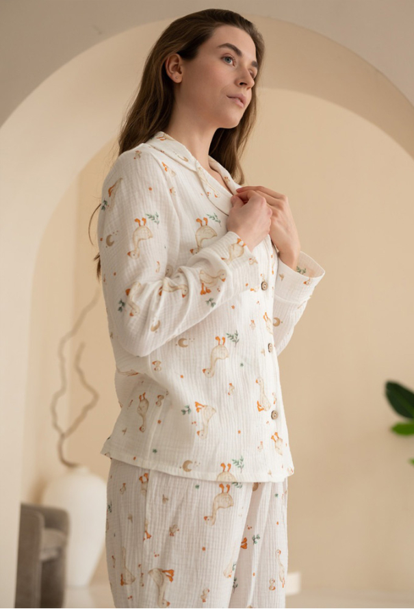 Пижама женская муслиновая LoomLine 13-64G фото