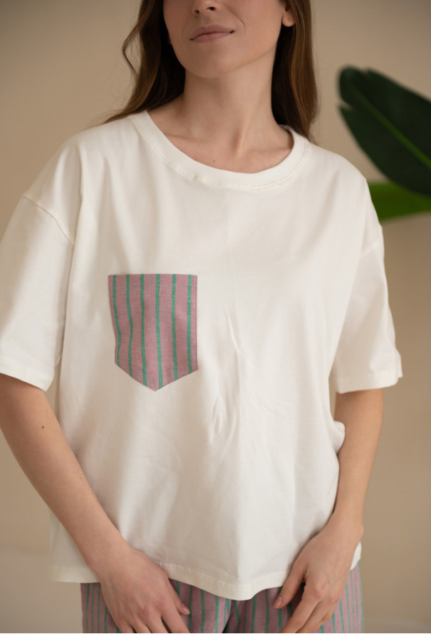 Пижама женская вареный хлопок LoomLine 13-68GL фото